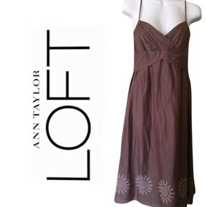 ✨LOFT Brown Sundress✨